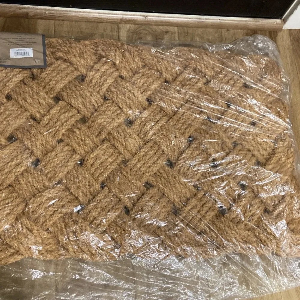 Soho Living Outdoor Rug Natural Handwoven Knotted Rope Doormat 18X30in